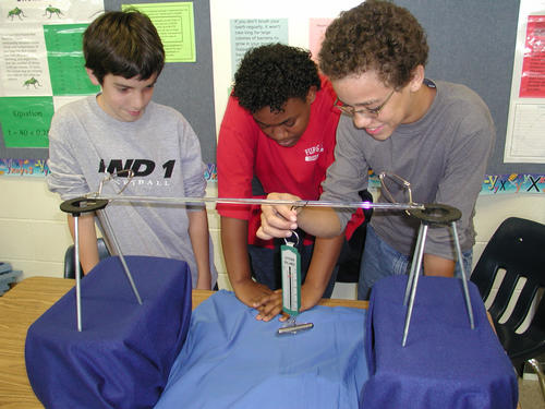Students with Experiments