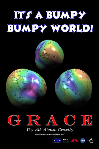 2000 GRACE Poster used at JPL Open House: Its a Bumpy Bumpy World!
