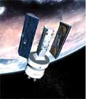 Image of GRACE satellites separating
