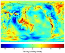 Gravity anomalies from 111 days of GRACE data